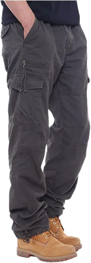 Men's Casual Cargo Chino Trousers Sport Jogging Slim Fit Trousers Men's Hiking Trousers Classic Fit Expandable Pant