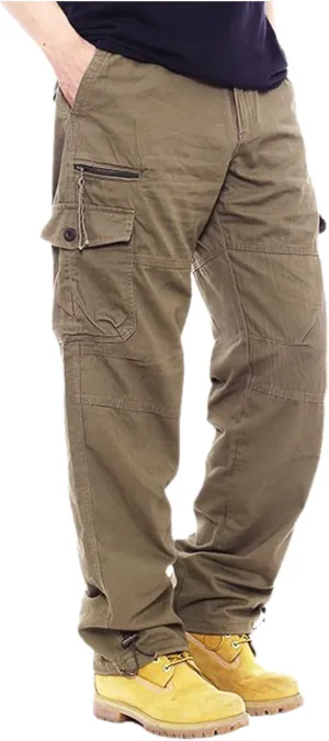 Men's Casual Cargo Chino Trousers Sport Jogging Slim Fit Trousers Men's Hiking Trousers Classic Fit Expandable Pant