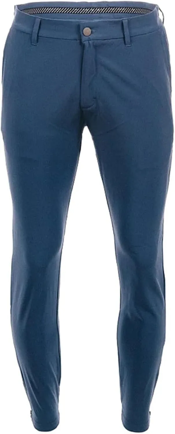 Mens Chinos Dress Pants Slim Fit Stretch Flat Front Golf Pants Casual Travel Pants Skinny Stretch Casual Pants