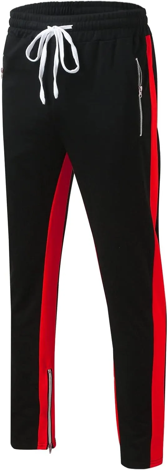 Mens Cotton Trousers Black Casual Pants for Men Men's Slim-Fit Wrinkle- Flat-Front Chino Slim Stretch Chino Trousers
