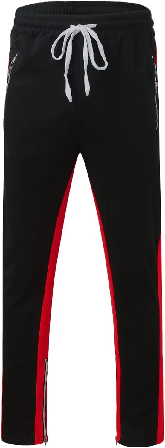 Mens Cotton Trousers Black Casual Pants for Men Men's Slim-Fit Wrinkle- Flat-Front Chino Slim Stretch Chino Trousers