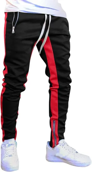 Mens Cotton Trousers Black Casual Pants for Men Men's Slim-Fit Wrinkle- Flat-Front Chino Slim Stretch Chino Trousers