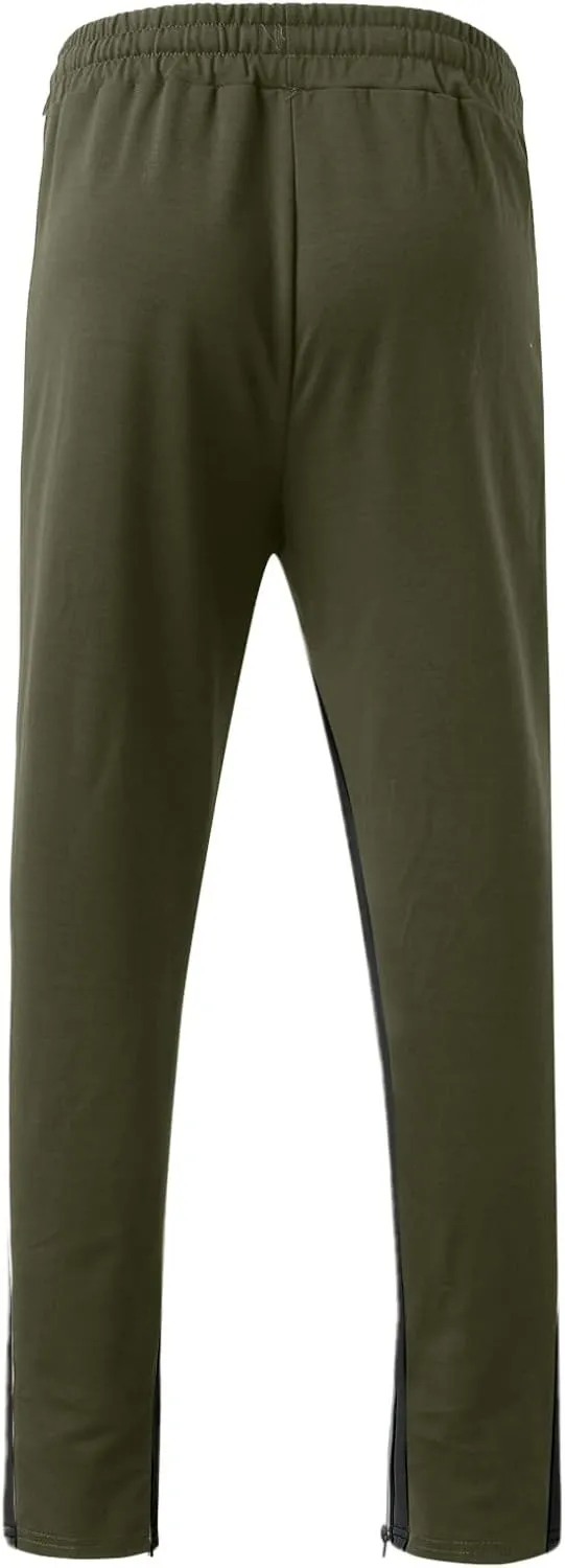 Mens Cotton Trousers Black Casual Pants for Men Men's Slim-Fit Wrinkle- Flat-Front Chino Slim Stretch Chino Trousers
