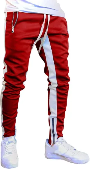 Mens Cotton Trousers Black Casual Pants for Men Men's Slim-Fit Wrinkle- Flat-Front Chino Slim Stretch Chino Trousers