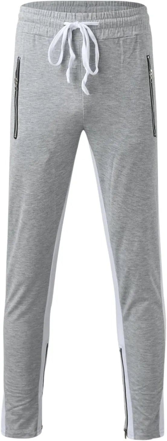Mens Cotton Trousers Black Casual Pants for Men Men's Slim-Fit Wrinkle- Flat-Front Chino Slim Stretch Chino Trousers