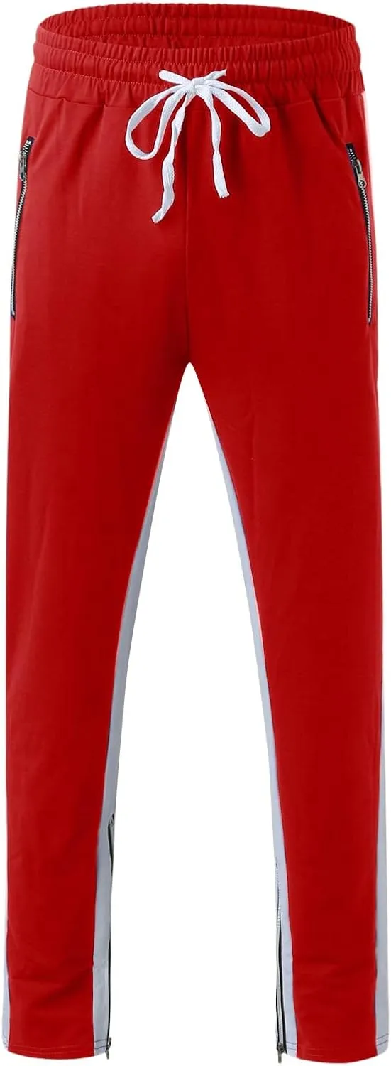 Mens Cotton Trousers Black Casual Pants for Men Men's Slim-Fit Wrinkle- Flat-Front Chino Slim Stretch Chino Trousers