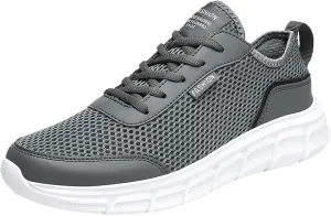 Men's Fashion Sneakers Men's Casual Dress Shoes Sneakers Classic Casual Walking Shoes Weight Lifting for Men Comfortable Walking Tennis White Leather Shoe