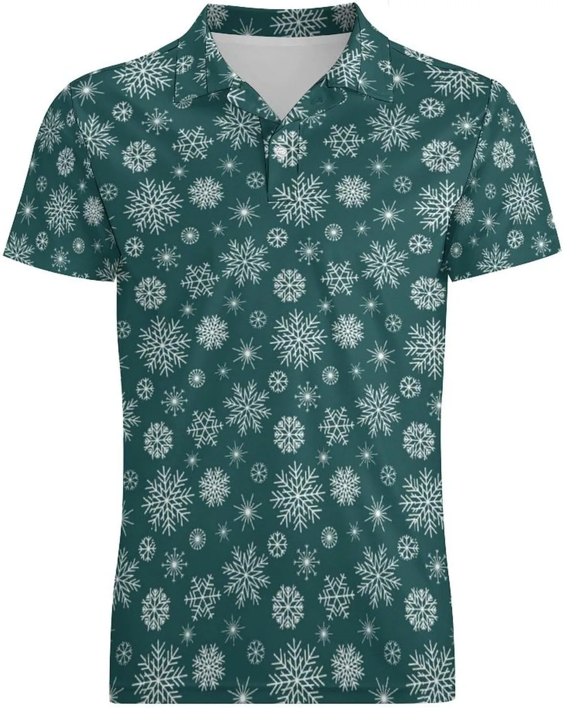 Men's Funny Golf Shirts Hawaiian Golf Polo Shirts Performance Moisture Wicking Quick Dry Athletic Short Sleeve Shirts