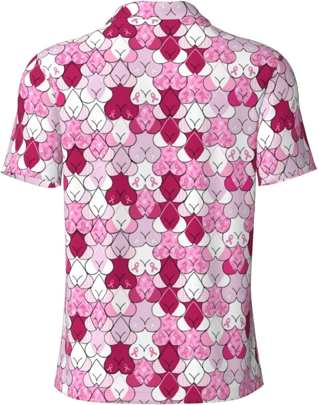 Men's Funny Golf Shirts Hawaiian Golf Polo Shirts Performance Moisture Wicking Quick Dry Athletic Short Sleeve Shirts