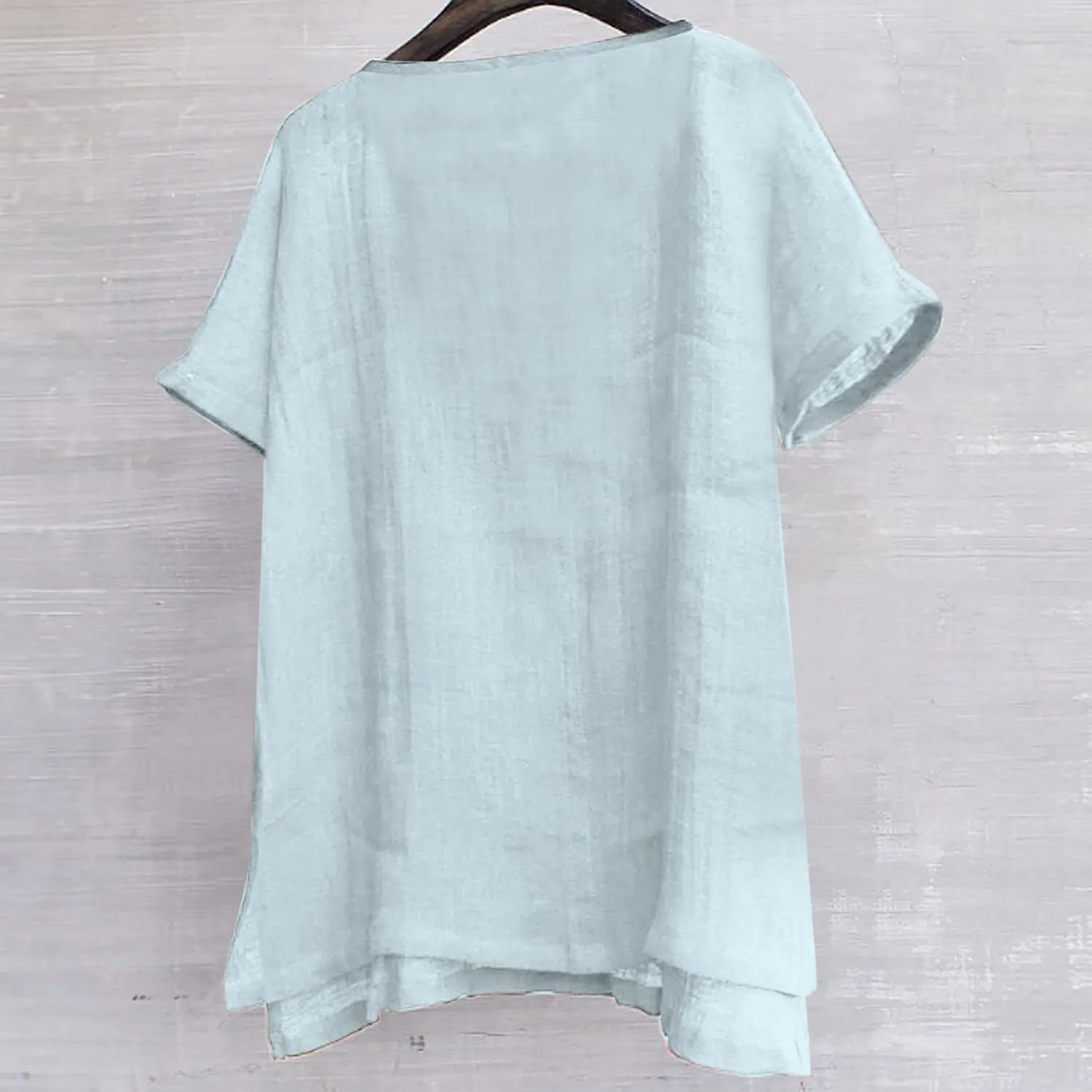 Mens Linen Shirts Short Sleeve Summer Beach Shirts Lightweight Comfy Casual Holiday Shirt Loose Yoga Shirts Trendy