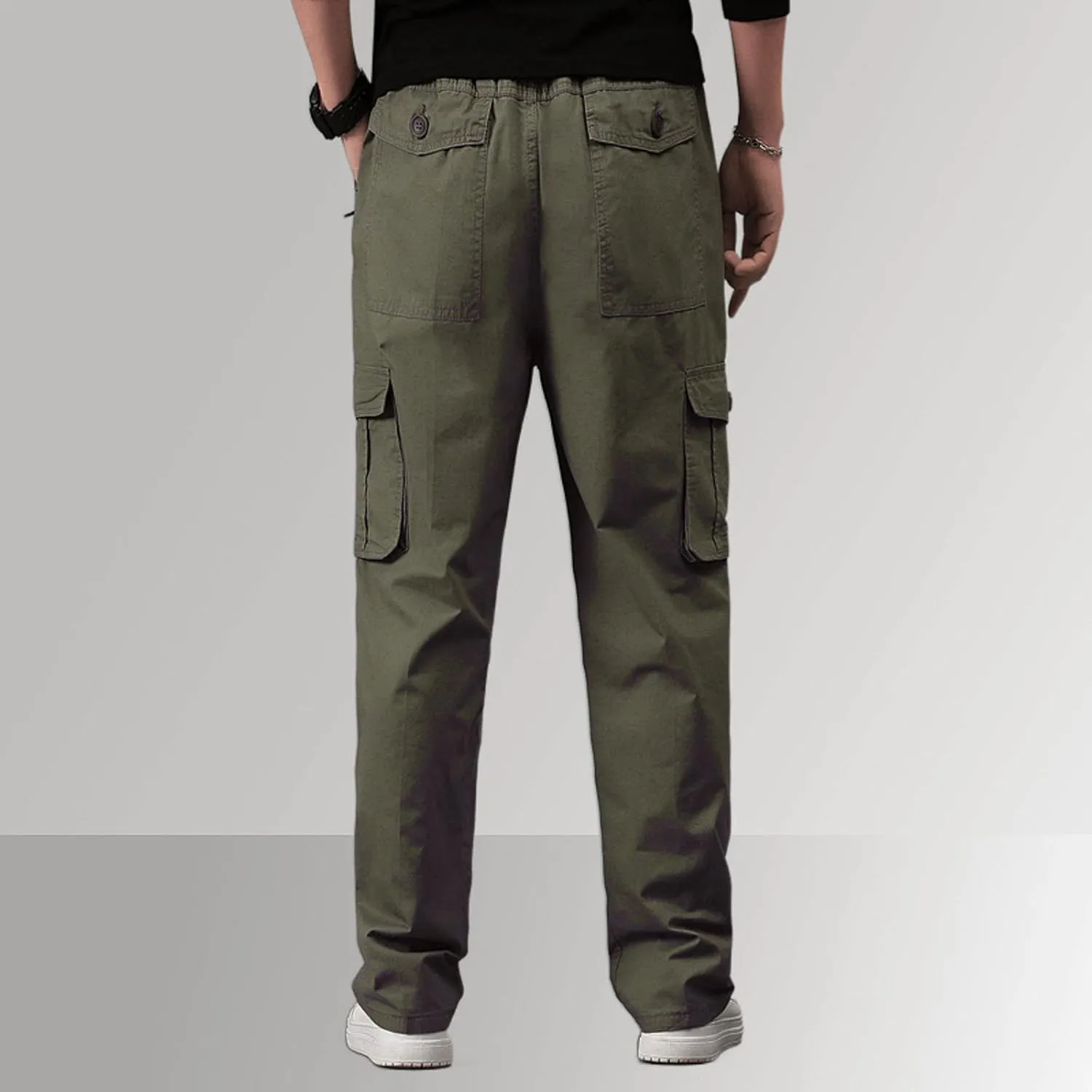 Mens Multi Pockets Cargo Pants Hiking Combat Work Outdoor Trousers Ripstop Wild Cargo Pants with Pockets