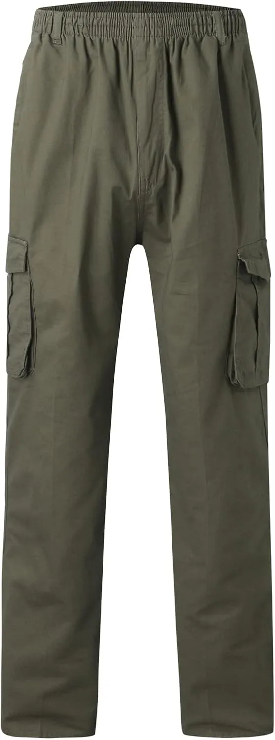 Mens Multi Pockets Cargo Pants Hiking Combat Work Outdoor Trousers Ripstop Wild Cargo Pants with Pockets