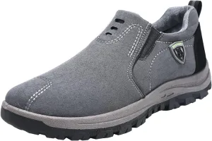Men's New Pure Color Suede Fashion Casual Sports Shoes in Spring and Casual Sneaker Boots for Men