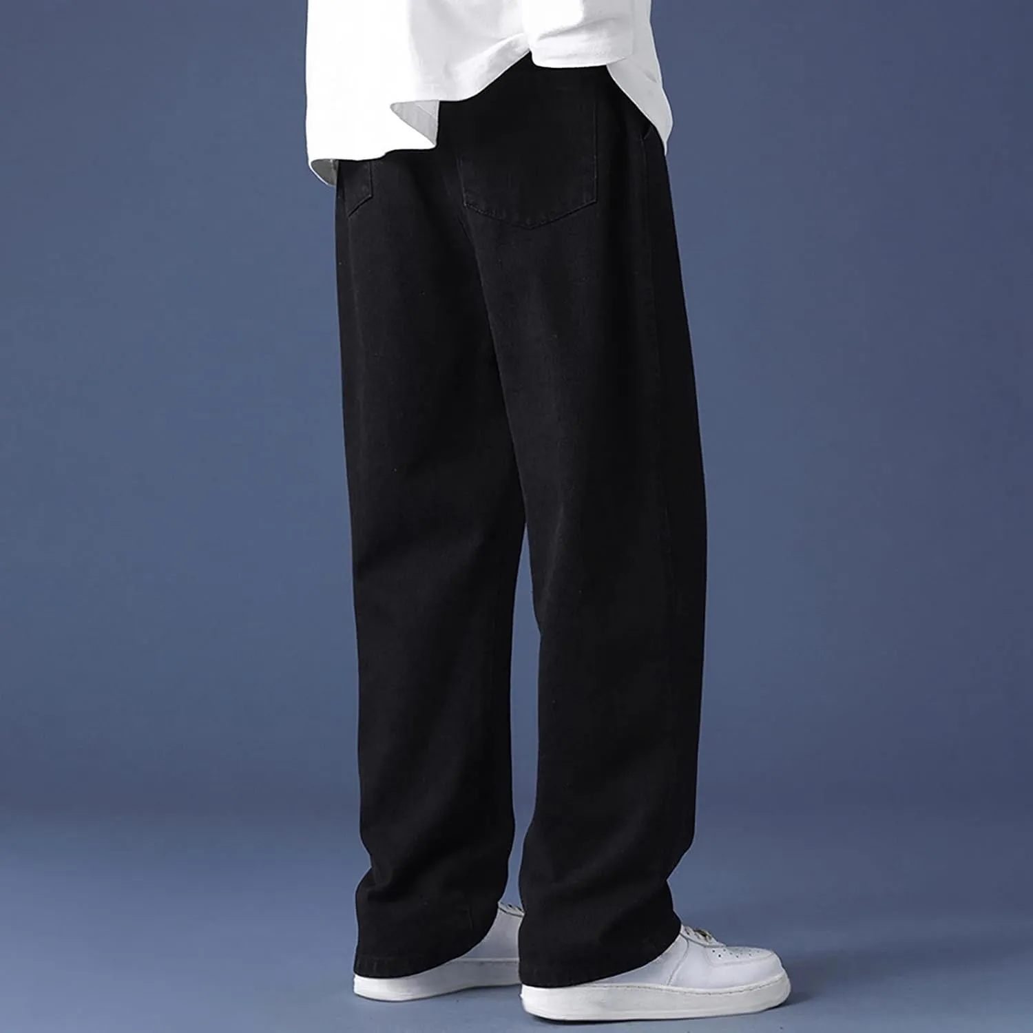 Men's Pants Autumn Pants for Men Casual Lightweight Men's Slim-Fit Casual Stretch Chino Pant Wide Leg Pants for Men