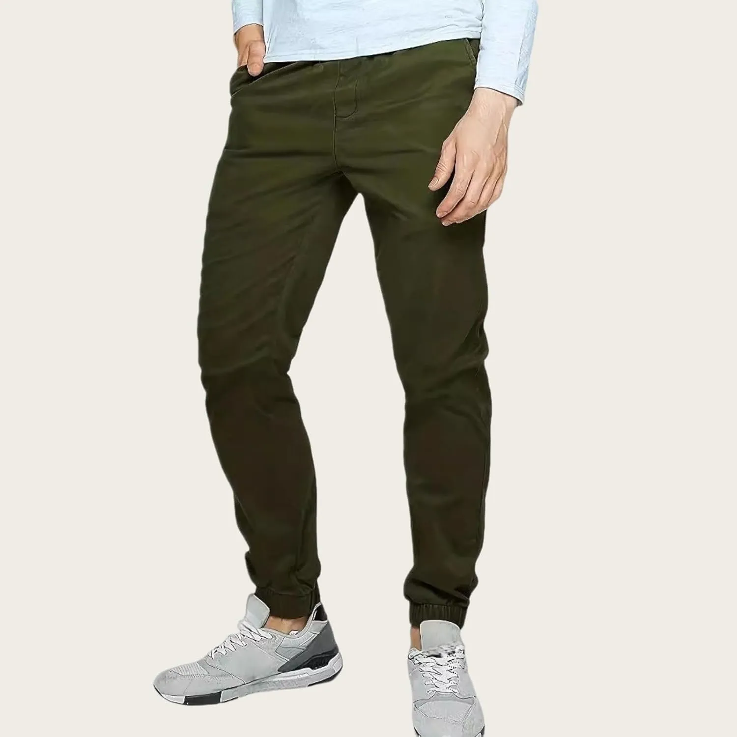 Mens Pants Casual Wrinkle-Resistant Flat-Front Chino Pant Slim Fit Slacks Work Utility Pant Tapered Trousers for Daily