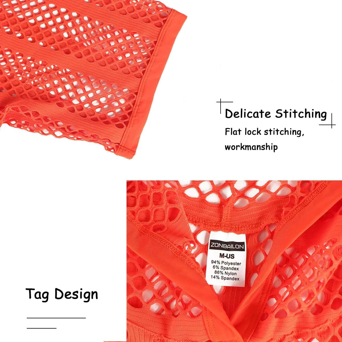 Men's Sexy See Through Fishnet Hoodies Short Sleeve T-Shirt Sheer Mesh Pullover