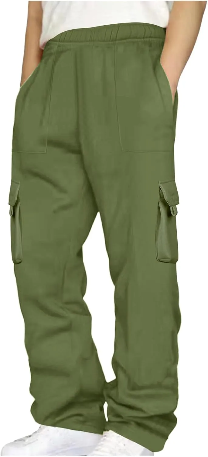 Men's Slim Fit Chino Pants Men's Pants Chain Men's Heavyweight Fleece Cargo Pantsmen's Military Cargo Tactical Pants