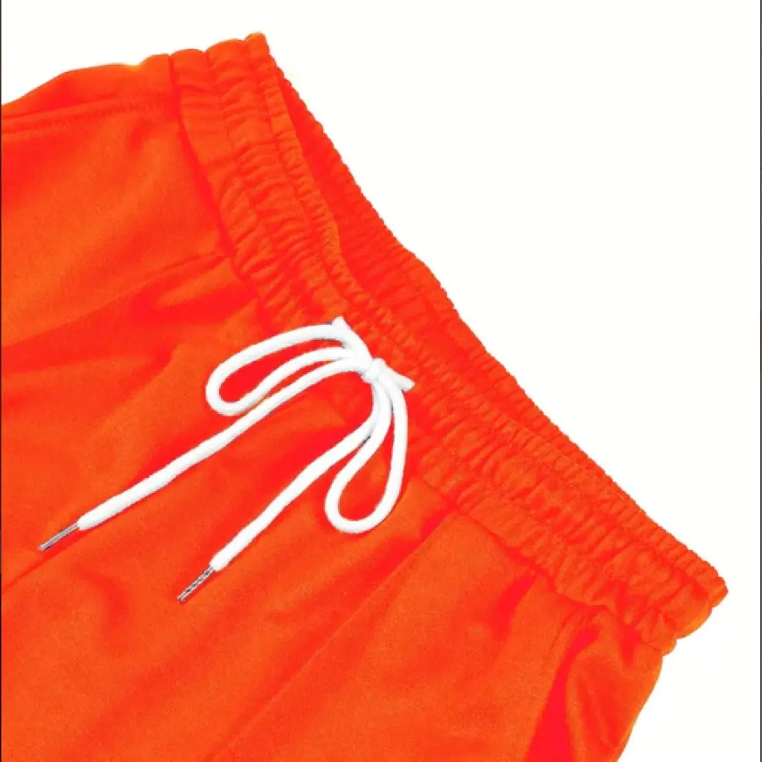 Mens Sports Casual Four Season Long Flared Trousers Slim Fit Tie Elastic Waist Solid Color Comfy Long Training Pants