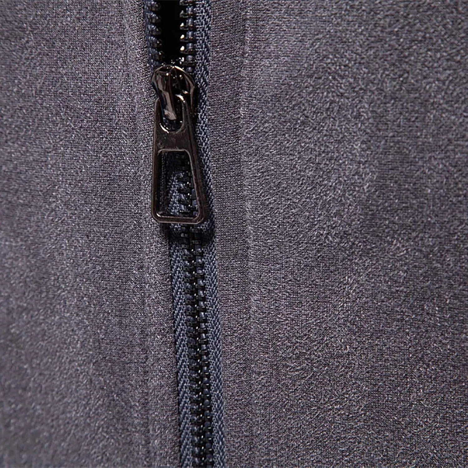 Men's Suede Jacket Spring Fall Full Zip Up Jackets Vintage Faux Leather Coat Outwear with Zipper Pockets for Business