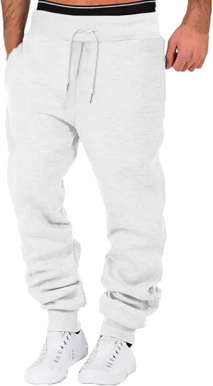 Mens Sweatpants Joggers Pants Man for Workout Jogging Running Men's Heavyweight Sweatpants Fleece Lined with Pockets