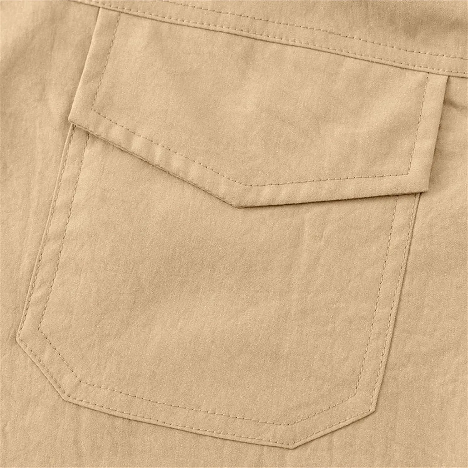 Men's Twill Beach Shorts Elastic Drawstring Thin Shorts Relaxed Fit Solid Color Pants Summer Breathable Casual Pants