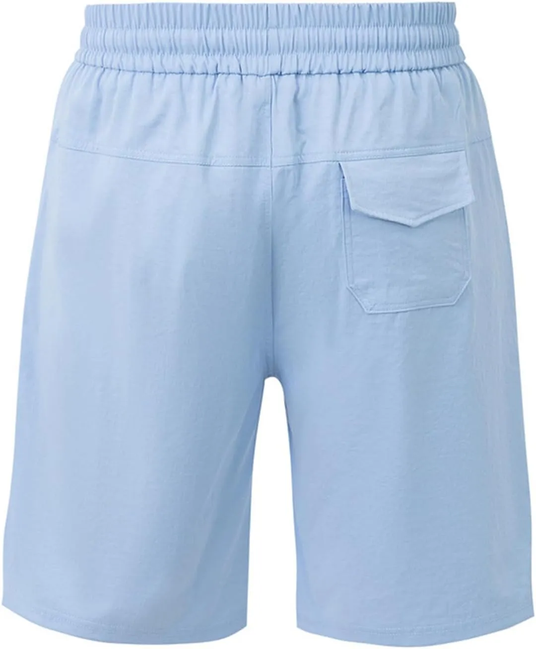 Men's Twill Beach Shorts Elastic Drawstring Thin Shorts Relaxed Fit Solid Color Pants Summer Breathable Casual Pants