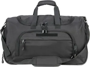 Military Tactical Outdoor Gym Bag Small Duffel Bag with Shoes Compartment for Sports Travel Camping Hunting (B-Black)