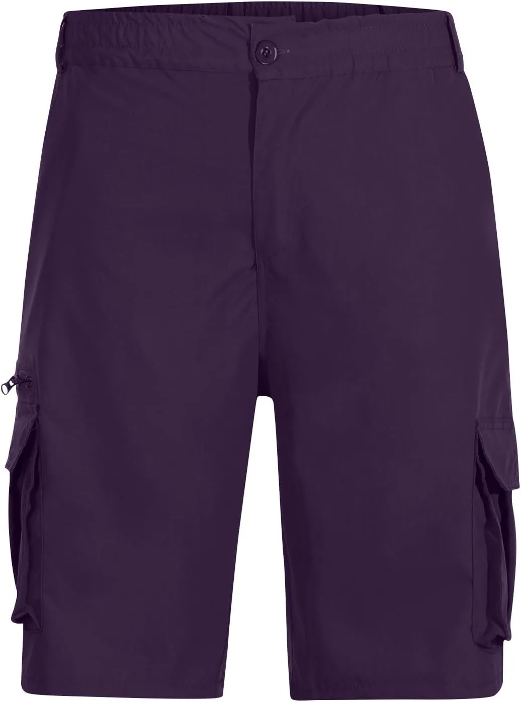 Muscularfit Mens Cargo Shorts Button Down Elastic Waist Shorts with Multi Pockets Relaxed Fit Summer Outdoor Fashion Shorts