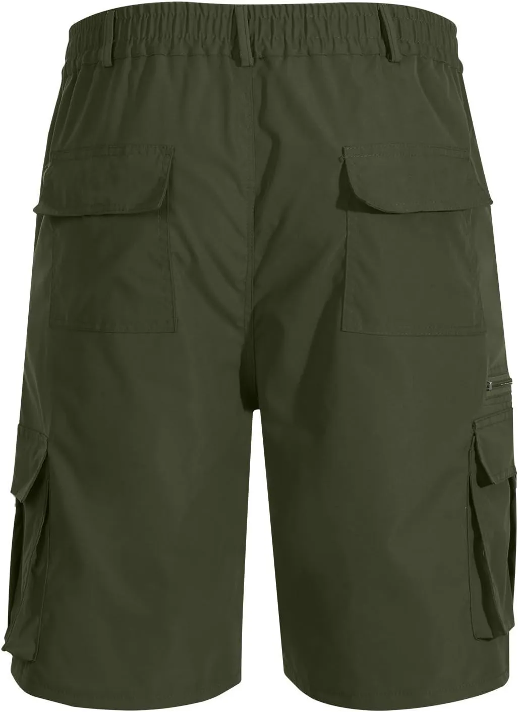 Muscularfit Mens Cargo Shorts Button Down Elastic Waist Shorts with Multi Pockets Relaxed Fit Summer Outdoor Fashion Shorts