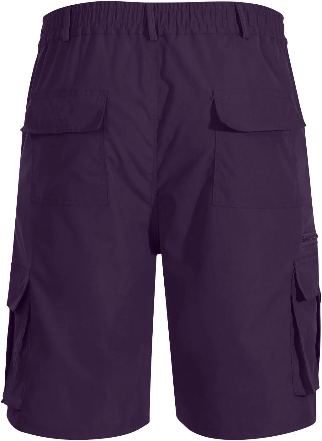 Muscularfit Mens Cargo Shorts Button Down Elastic Waist Shorts with Multi Pockets Relaxed Fit Summer Outdoor Fashion Shorts