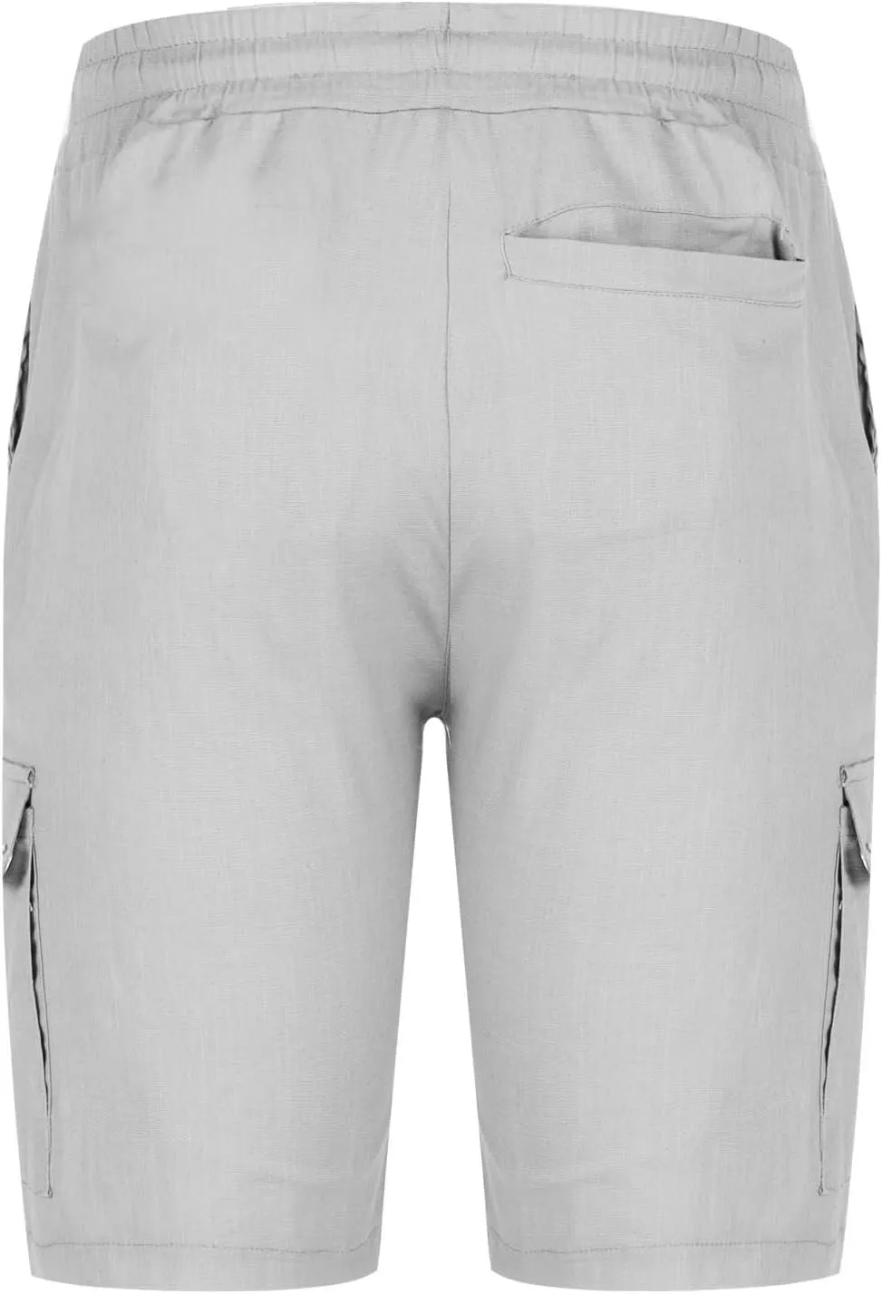 Muscularfit Mens Casual Shorts Relaxed Fit Breathable Summer Athletic Shorts Elastic Waist Work Short with Multi Pockets
