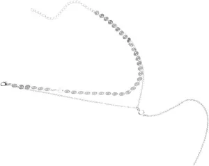 Necklaces Women, Layered Necklaces for Women Silver Plated Sequins 15In Jewelry for Her Adjustable