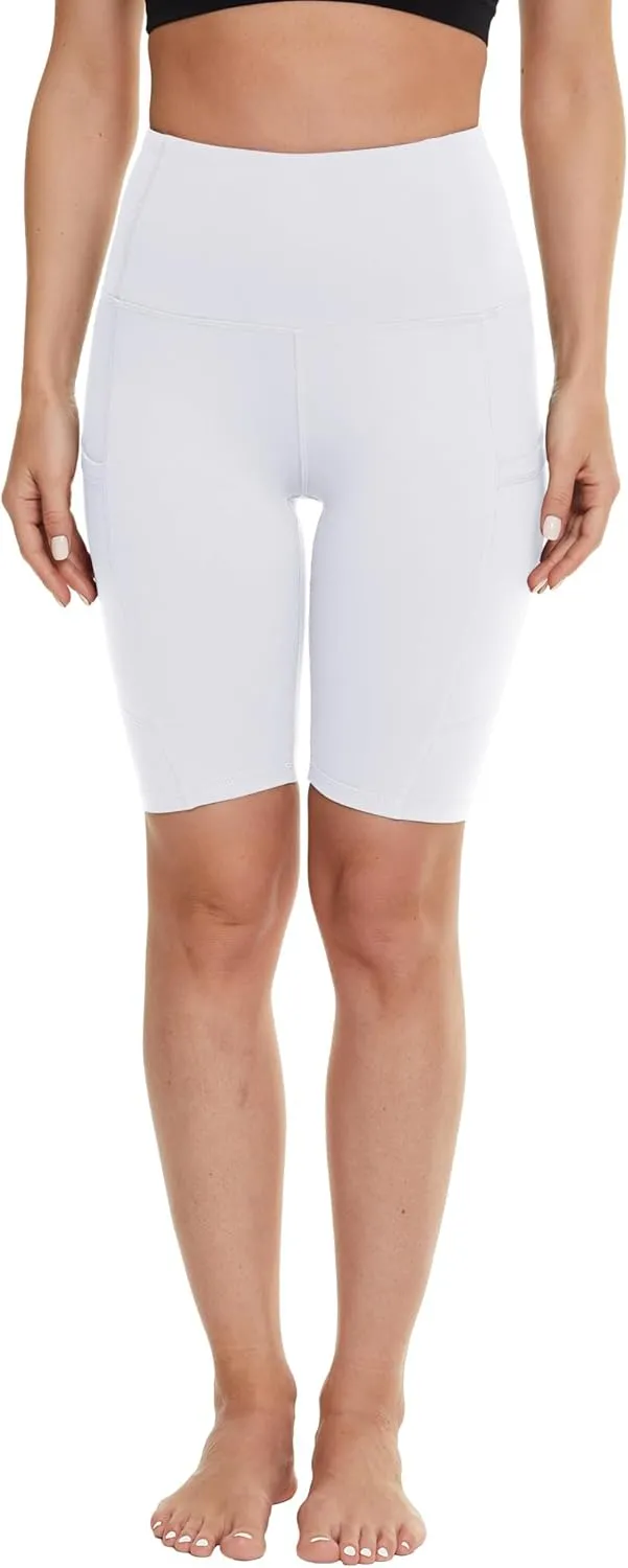 NexiEpoch Workout Shorts Women - High Waist Biker Shorts Tummy Control Gym Spandex Shorts for Yoga Athletic Running
