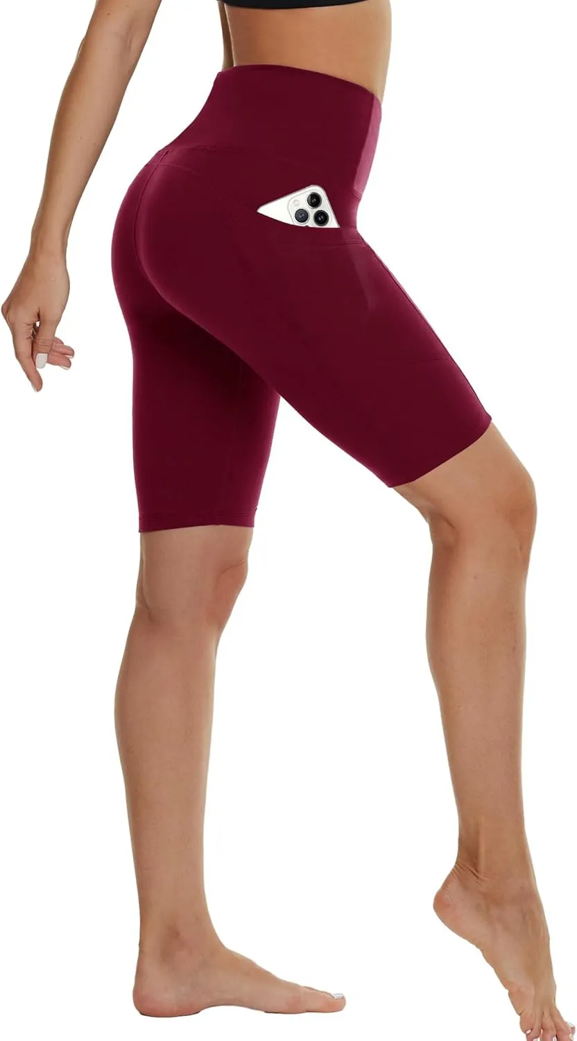 NexiEpoch Workout Shorts Women - High Waist Biker Shorts Tummy Control Gym Spandex Shorts for Yoga Athletic Running