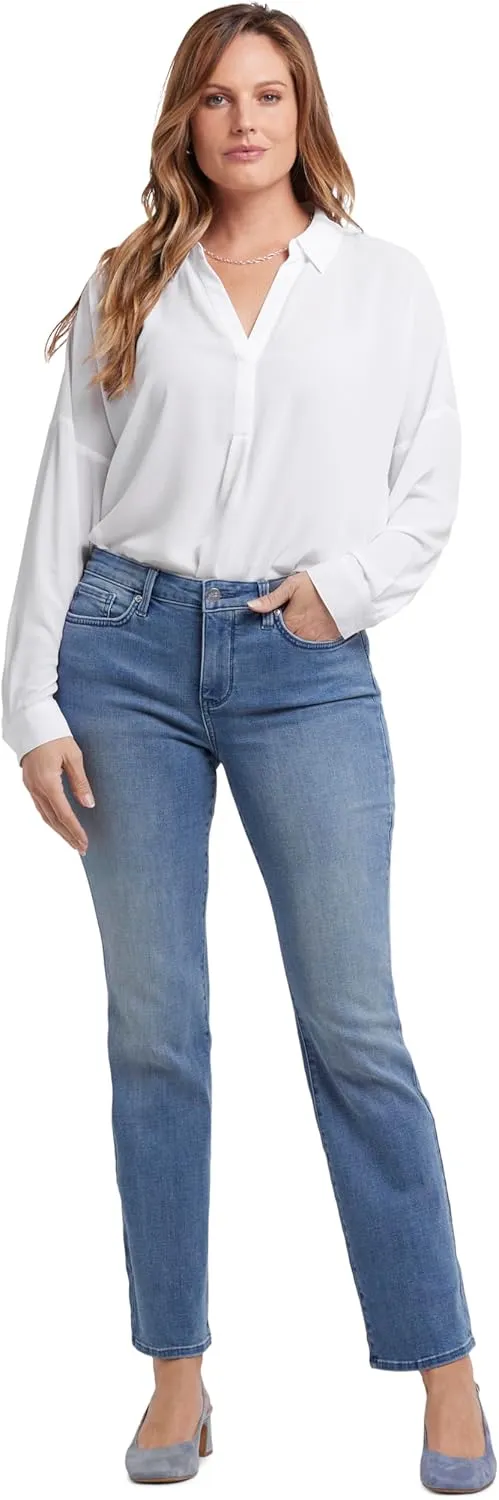 NYDJ Womens Barbara Bootcut Fit Denim Jeans