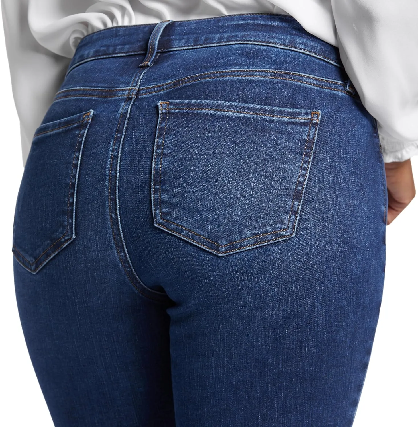 NYDJ Womens Barbara Bootcut Fit Denim Jeans