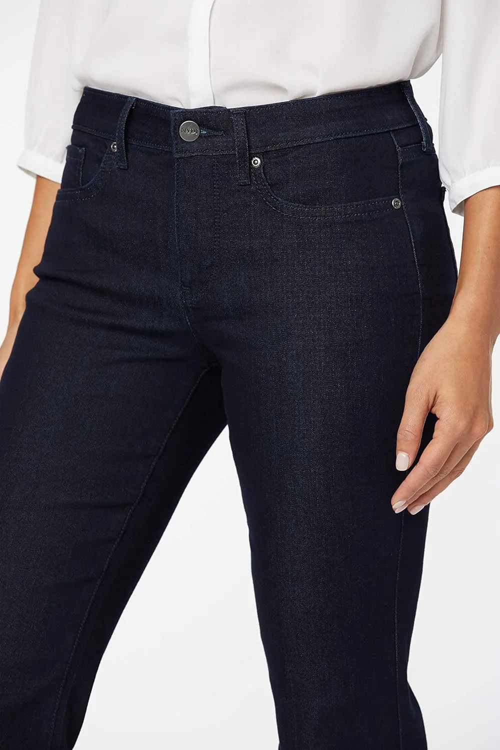NYDJ Womens Barbara Bootcut Fit Denim Jeans