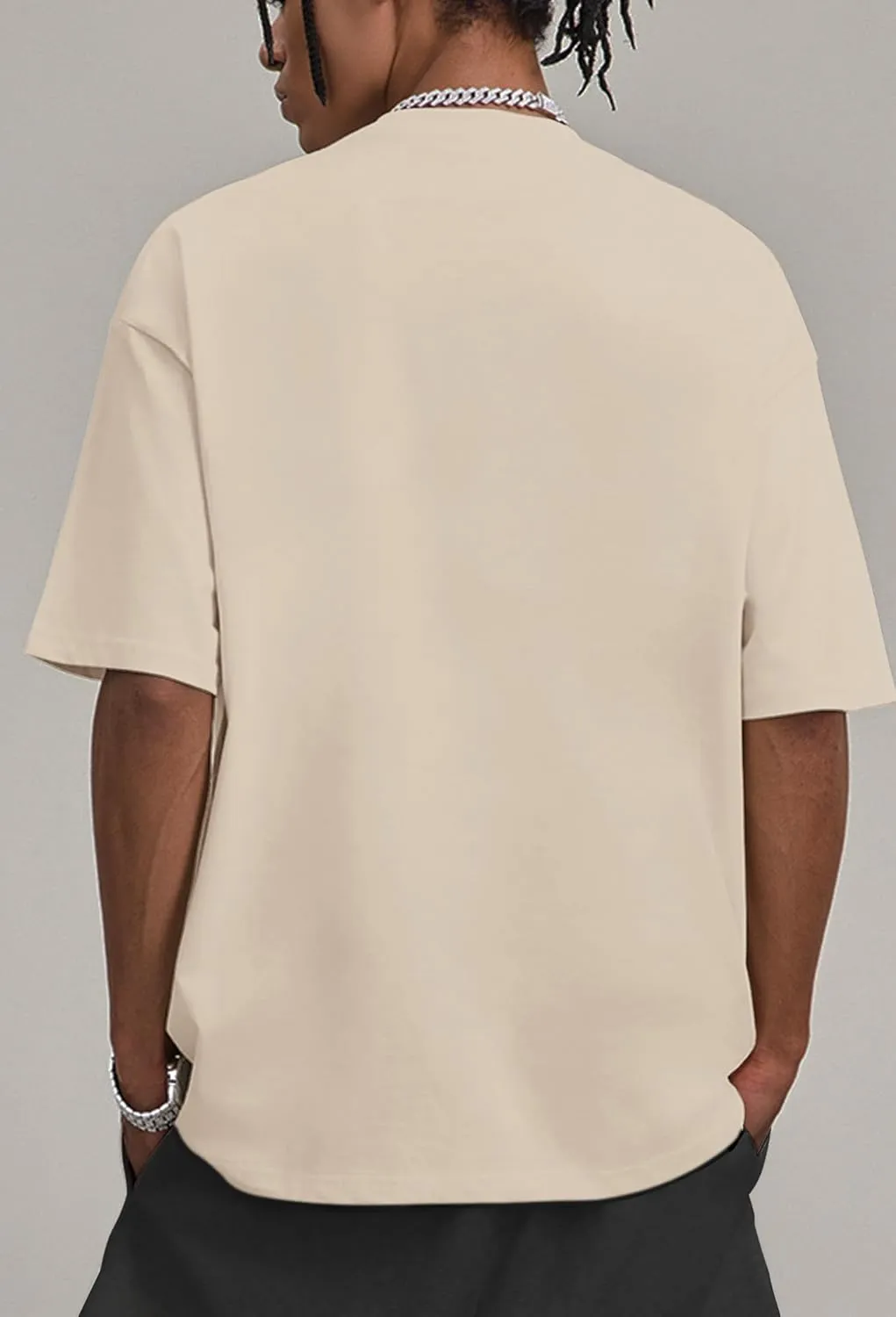 Oversized Graphic Tshirt for Men Funny Letter Print T Shirt Casual Loose Retro Streetwear Shirts Tops Tees