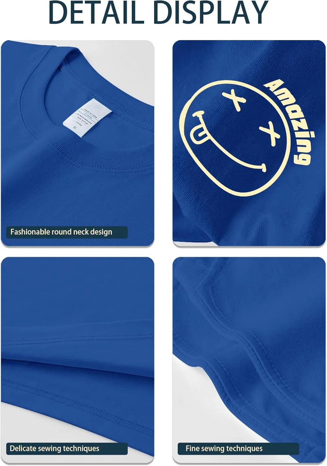 Oversized Graphic Tshirt for Men Funny Letter Print T Shirt Casual Loose Retro Streetwear Shirts Tops Tees