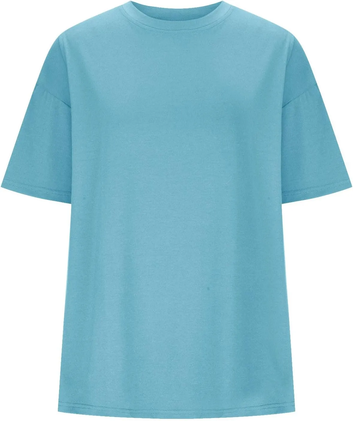 Oversized t Shirts for Women Loose Fit Crewneck Short Sleeve Summer Tops Casual y2k Blouse Solid Basic Tee 2025
