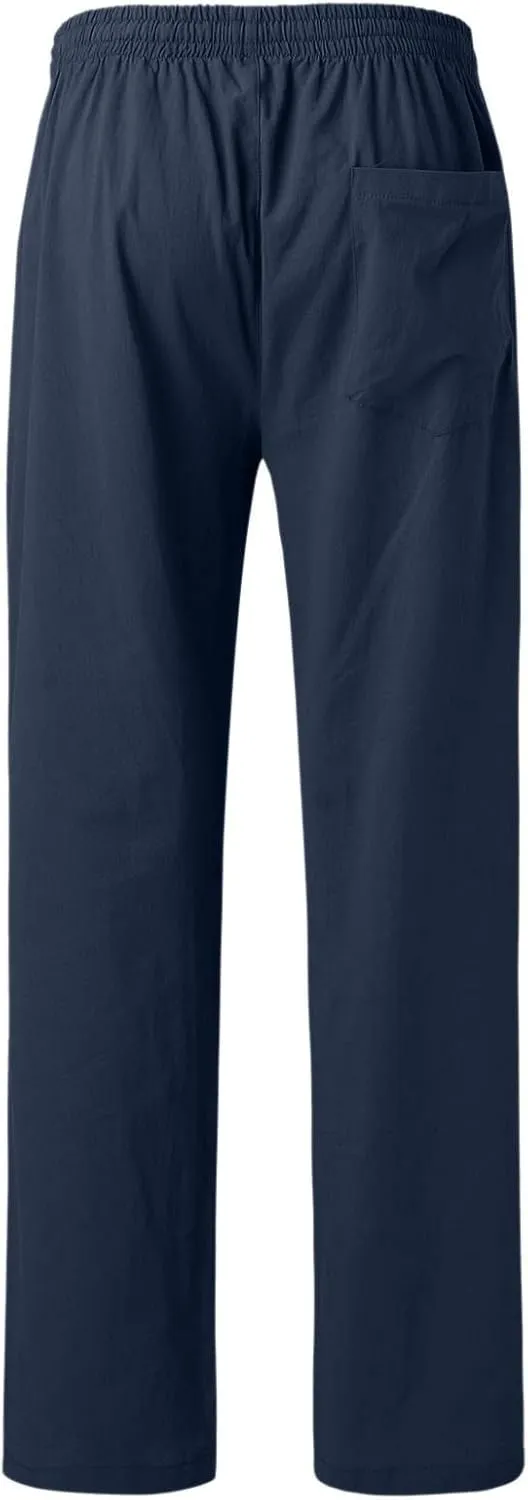 Pant Men Casual Beach Trousers Cotton Trousers Pants Men's Slim-Fit Casual Stretch Chino Pant Mens Fall Casual Pants