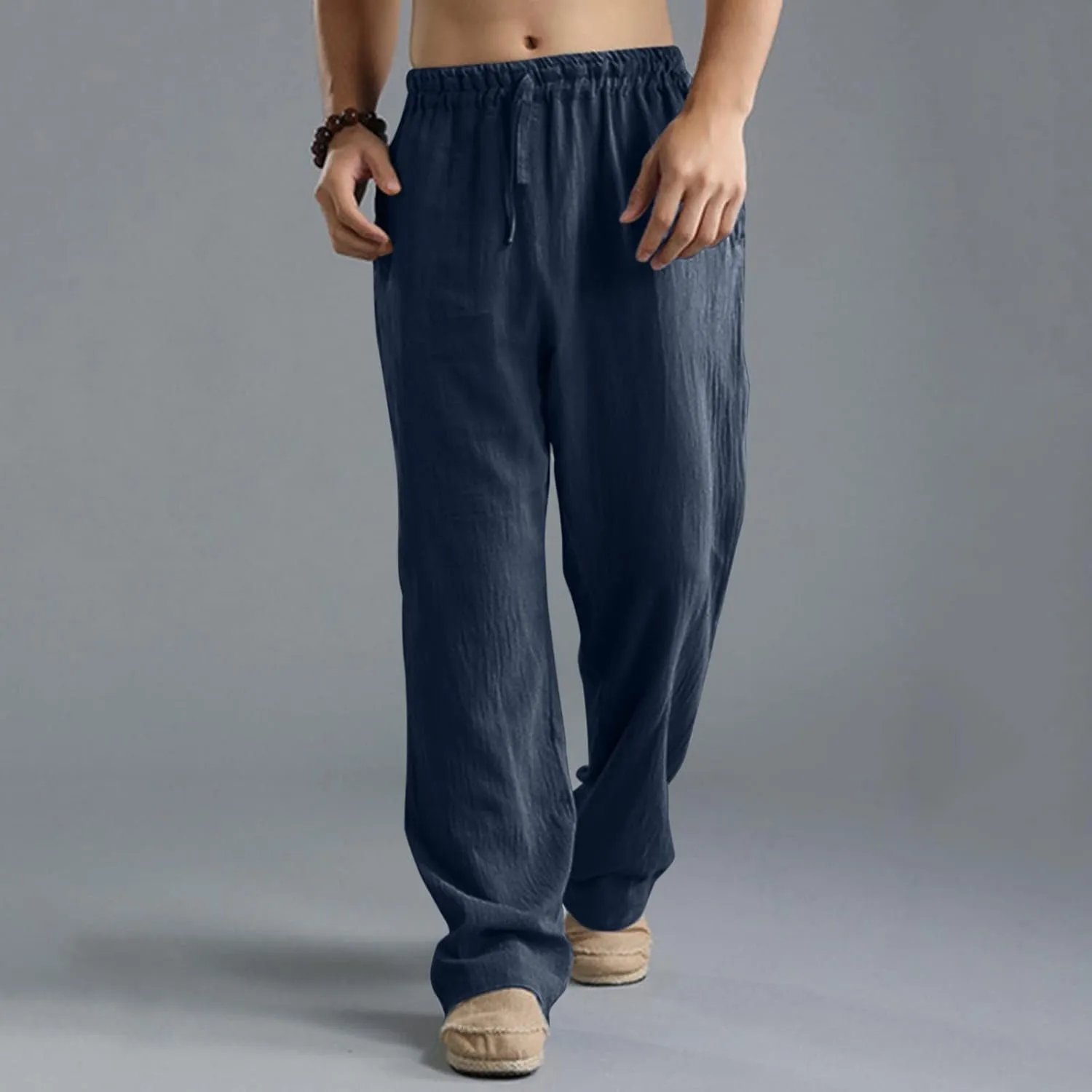 Pant Men Casual Beach Trousers Cotton Trousers Pants Men's Slim-Fit Casual Stretch Chino Pant Mens Fall Casual Pants