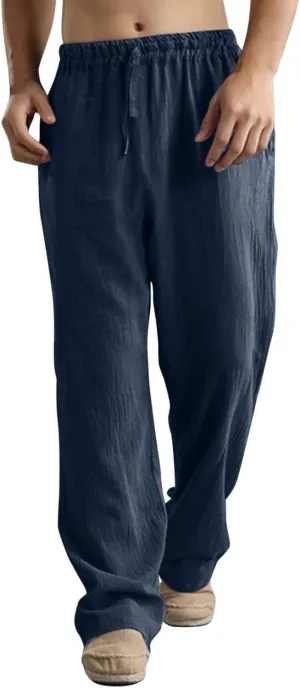 Pant Men Casual Beach Trousers Cotton Trousers Pants Men's Slim-Fit Casual Stretch Chino Pant Mens Fall Casual Pants