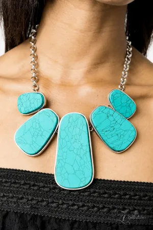 Paparazzi Monumental Blue Zi Necklace 2019 Zi Collection
