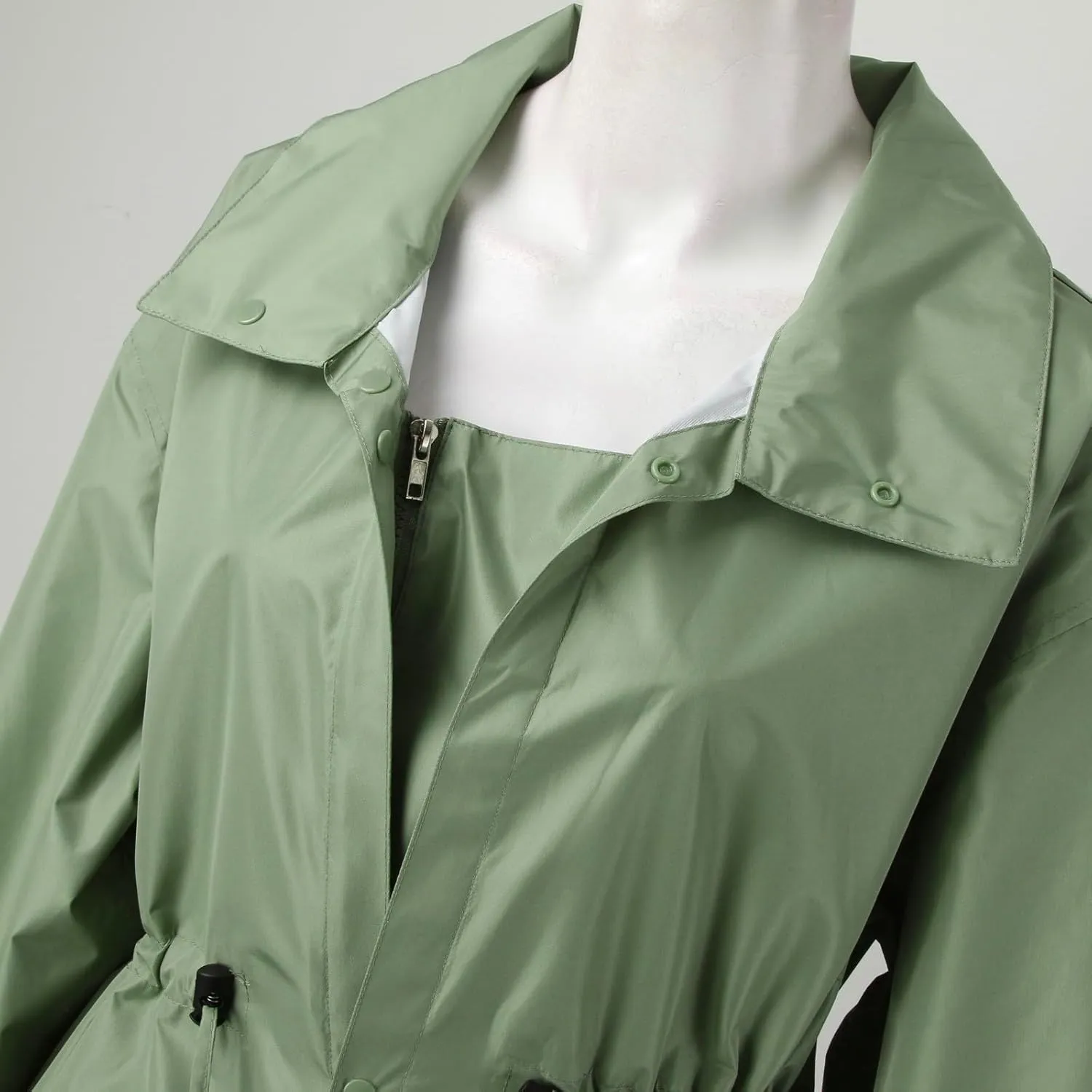 PeQAQ Rain Jacket Women Lightweight Raincoat Waterproof Windbreaker Trendy Casual Climbing Outdoor Trench Coats Outerwear