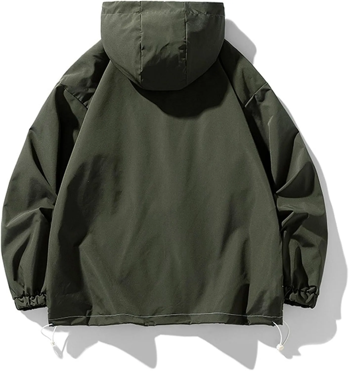 PeQAQ Womens Windbreaker Jakcets Waterproof Rain Jacket Winter Lightweight Active Outdoor Raincoat with Hood Trendy Outerwear