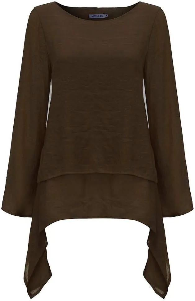 Plus Size Tops for Women Short Sleeve Womens 2023 Summer Spring 3/4 Sleeve V Neck Casual Loose Tunic Tops Blouses