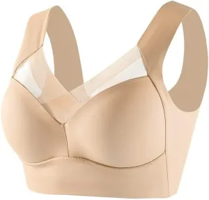 Ruziyoog Zen Chic Bra Hatmeo Posture Correcting Bra Women Comfort Lightweight Wireless Bras Full Coverage Soft Everyday Bras