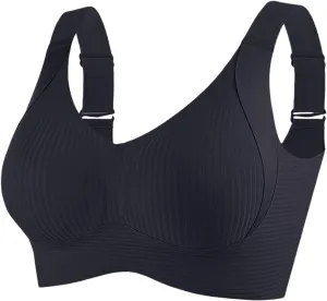 Seamless Bras for Women Push Up Plus Size No Underwire Full Support Smoothing Breasts Gather Adjust Anti-Sagging Bra