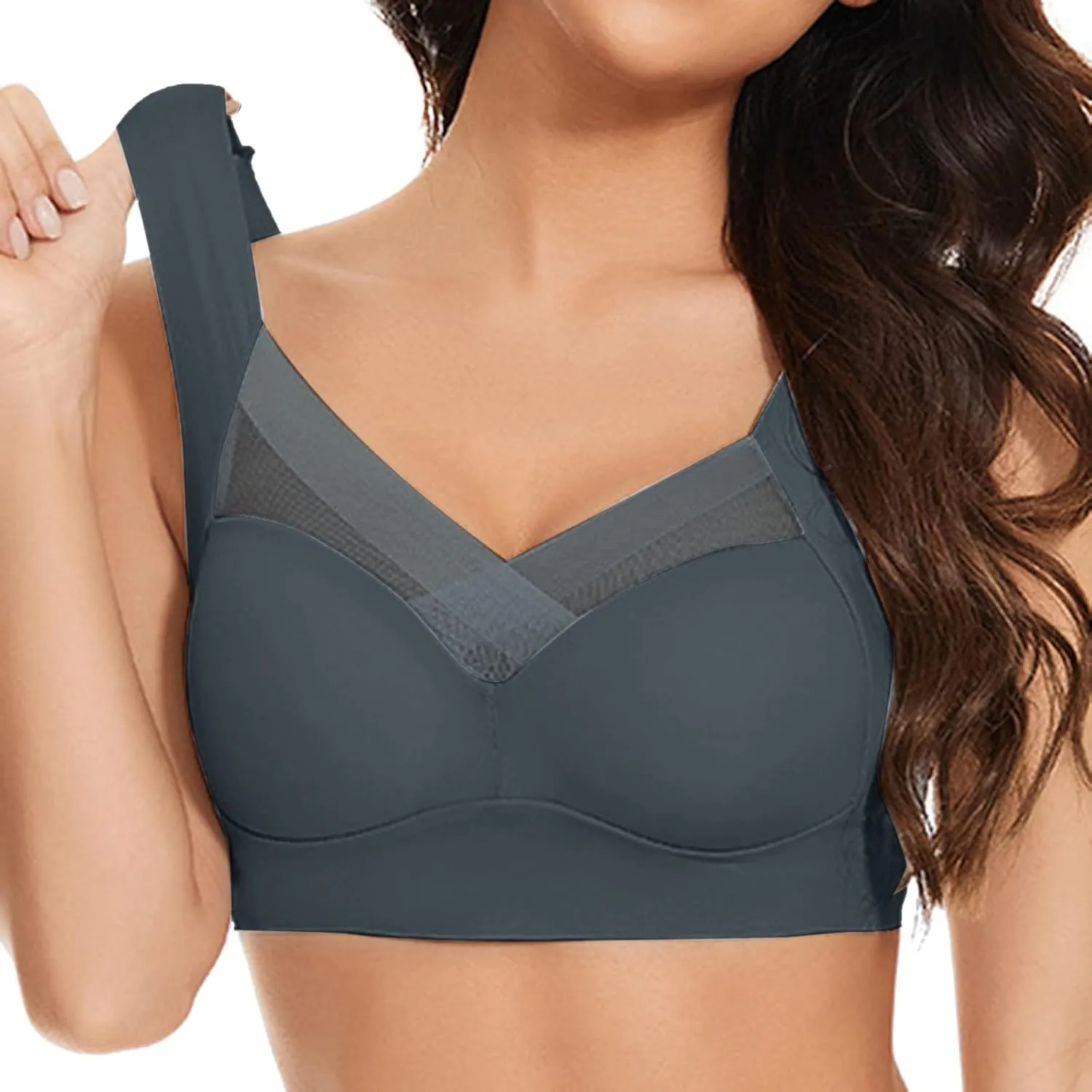 Seamless Push Up Bras Older Women Honey Love Bras Women Wireless Posture Correcting Sports Bra Seniors
